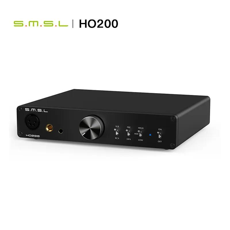 SMSL-HO200 HiRes 헤드폰 앰프, 16ohm 6W/32ohm 3W RCA 프리 출력, 하이 엔드 프리 앰프 XLR 밸런스드 4.4 밸런스드 6.35mm 출력